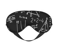 Cozimangoe Sleep Mask, Double Sided Silky Soft Eye Masks Adjustable Strap Blindfold for Women Men, Travel Night Shift Yoga Camping, Personalized Algebra Geometry Abstract Math