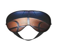 Cozimangoe Sleep Mask, Double Sided Silky Soft Eye Masks Adjustable Strap Blindfold for Women Men, Travel Night Shift Yoga Camping, Personalized Basketball Arena