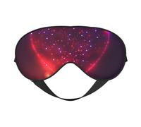 Cozimangoe Sleep Mask, Double Sided Silky Soft Eye Masks Adjustable Strap Blindfold for Women Men, Travel Night Shift Yoga Camping, Personalized Love Heart from Beautiful Bright Stars