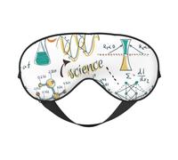 Cozimangoe Sleep Mask, Double Sided Silky Soft Eye Masks Adjustable Strap Blindfold for Women Men, Travel Night Shift Yoga Camping, Personalized Science Lab Education Biology Chemistry