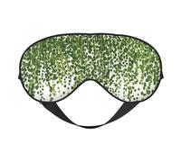 Cozimangoe Sleep Mask, Double Sided Silky Soft Eye Masks Adjustable Strap Blindfold for Women Men, Travel Night Shift Yoga Camping, Personalized Realistic Ivy Plant Isolated On Nature