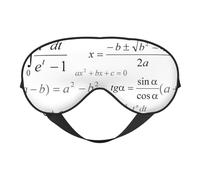 Cozimangoe Sleep Mask, Double Sided Silky Soft Eye Masks Adjustable Strap Blindfold for Women Men, Travel Night Shift Yoga Camping, Personalized Mathematics and Geometry with Scientific Formulas