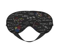 Cozimangoe Sleep Mask, Double Sided Silky Soft Eye Masks Adjustable Strap Blindfold for Women Men, Travel Night Shift Yoga Camping, Personalized Math Equation Math Formulas