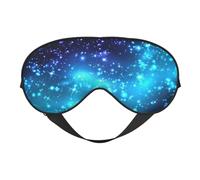 Cozimangoe Sleep Mask, Double Sided Silky Soft Eye Masks Adjustable Strap Blindfold for Women Men, Travel Night Shift Yoga Camping, Personalized Dark Night Sky with Stars and Galaxy Vector Image