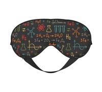 Cozimangoe Sleep Mask, Double Sided Silky Soft Eye Masks Adjustable Strap Blindfold for Women Men, Travel Night Shift Yoga Camping, Personalized Educational Chemistry Equation Experiment