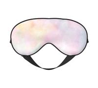 Cozimangoe Sleep Mask, Double Sided Silky Soft Eye Masks Adjustable Strap Blindfold for Women Men, Travel Night Shift Yoga Camping, Personalized Soft Pastel Bright Colored Calm Abstract The Arts