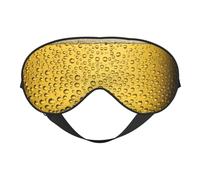 Cozimangoe Sleep Mask, Double Sided Silky Soft Eye Masks Adjustable Strap Blindfold for Women Men, Travel Night Shift Yoga Camping, Personalized Ice Cold Beer Design