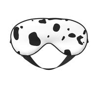 Cozimangoe Sleep Mask, Double Sided Silky Soft Eye Masks Adjustable Strap Blindfold for Women Men, Travel Night Shift Yoga Camping, Personalized Skin Dalmatians Dog Spots Animal Wildlife Dalmatian