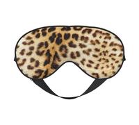 Cozimangoe Sleep Mask, Double Sided Silky Soft Eye Masks Adjustable Strap Blindfold for Women Men, Travel Night Shift Yoga Camping, Personalized Leopard Skin Animals