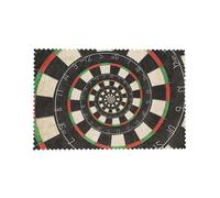 Cozimangoe Spiral Dart Board Droste, Placemats 4 Set, 12x18 Inch Heat Resistant Washable Place Mats for Table Scalloped Edges Decorative, Kitchen Dining Wedding