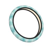 Cozimangoe Steering Wheel Covers, High Elastic Anti-Slip Universal Fit, Protector for SUVs Trucks and Vans Car Accessories, Personalized patterns, Pastel Mint Green Marble