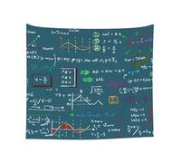Cozimangoe Tapestry for Wall Art, 60x51 Inch Polyester Wall Hanging Fade Resistant, Bedroom Dorm Living Room Beach Party, Personalized Mathematical Formula Printed