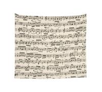 Cozimangoe Tapestry for Wall Art, 60x51 Inch Polyester Wall Hanging Fade Resistant, Bedroom Dorm Living Room Beach Party, Personalized Sheet Music