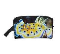 Cozimangoe Toiletry Bag for Travel, Large Padded with Handle Makeup Bags Shaving Cosmetics Toiletries Accessories Gym, Personalized Nudibranch Red Sea