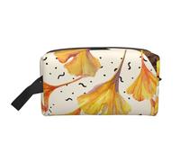 Cozimangoe Toiletry Bag for Travel, Large Padded with Handle Makeup Bags Shaving Cosmetics Toiletries Accessories Gym, Personalized Autumn Colors Ginkgo Leaves