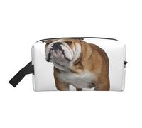 Cozimangoe Toiletry Bag for Travel, Large Padded with Handle Makeup Bags Shaving Cosmetics Toiletries Accessories Gym, Personalized English-Bulldog