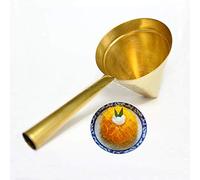 Cozinest Egg Yolk Threads Maker Brass Funnel Thai Dessert Foi Thong Portuguese Sweet Eggs Thread Mold (3.5")