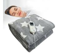 CoziPlus Star Heated Throw, Soft Fleece, Fast 3mins Heat Up, 180x130cms, LED Display, 3 Heat Levels & Auto Shut Off, Machine Washable, Overheating Protection