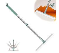 Cozium Multifunctional Magic Broom, 3-in-1 Sweeper, Scraper, Squeegee, 180° Swivel Head, Green, Silicone, Stainless Steel, 35cm, Floor Cleaning