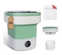 Coziva 15L Large-Capacity Portable Washing Machine, One-Touch Operated Mini Washer and Dryer Combo for Baby Clothes and Small Items, Quiet and Noise-Free Design Washing Machine for Apartments