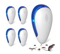 Cozlite 2026 Upgraded Ultrasonic Pest Repeller, 4-Pack Pest Repellent Ultrasonic Plug in for Mice, Roaches and Spiders, Indoor Mouse Repellent for Home, Kitchen and Garage, White