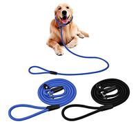 Cozlly 2pcs Pet Dog Leash Belt Leash, Rope Slip Lead for Dogs, 1.3m Long Rope Dog Leash, Durable Braided Puppy Training Leash, Anti-Choke Dog Slip Lead For Small Puppy Large & Medium Dogs Training