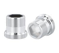 Cozlly 2PCS Tap Faucet Adapter, Metal Faucet Adaptor, Tap Aerator Male Thread, Faucet Adapter for Kitchen Tap, Tap Aerator Connector for Bathroom Kitchen Sink Faucet Water Purifier (M22 - M18)