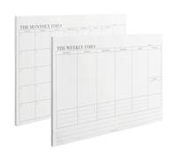 Cozlly To Do List Notepad Organizer with 60 Tearaway Sheets - Weekly and Monthly Planner Calendar for Meal, Menu, Appointments and Schedule - Undated Desk Pad