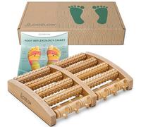 Cozlow Foot Massager for Plantar Fasciitis Relief, Wooden Massage Roller with Arch Shape Design for Foot Pain Relief, Neuropathy, Heel Spur Pain, Stress Relief & Relaxation, Muscle Therapy Tool