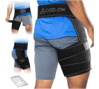 COZLOW Hip Brace - Compression Wrap - Extra Large Size - Sciatica Pain Relief, Hamstring Recovery & Sacroiliac Stability - Hip Flexor Support - Ortho Stabilizer for Men & Women - Mobility Aid