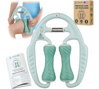 Cozlow - U Shaped Arm/Leg Massage Roller for Tennis Elbow, Tendonitis, Arthritis -Green Mist - Forearm/Calf Muscles Massager - Deep Tissue Pain Relief Tool for Athletes, Golfers, Exercisers