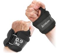 Cozlow - Wrist Weights with Thumb Loops - 1 Pair, 2 lbs Each - Weighted Wristbands for Men & Women - Wearable Gloves for Running, Walking, Exercise & Strength Training - Workout Wrist Wraps
