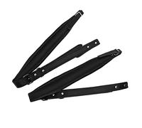 COZLYNX 1Pair Black Accordion Straps Soft Padded PU Leather Shoulder Harness with Adjustable Buckles for 16-120 Bass Accordions
