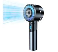 COZOME Handheld Fan, 7000RPM Turbo Portable Fan with 16H Battery, 4-Speed USB Rechargeable Mini Fan | Metal Alloy Pocket Fan, Travel Essentials for Outdoor, Travel, Office, Home | Summer Gift, Grey
