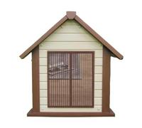 Cozomiz Magnetic Mesh Door Curtain No Drilling,Hook & Loop Install Window Screen Mesh For Pet House 19" W x 26" H Brown