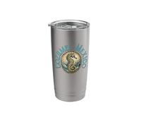 Cozumel Mexico Vintage Seahorse Design Stainless Steel Insulated Tumbler