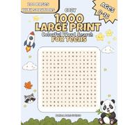 Cozy 1000 Large Print Colorful Word Search for Teens with solutions: Featuring 200 pages with Solution, From Beginner to Expert Puzzle Book for Kids Ages 8-16