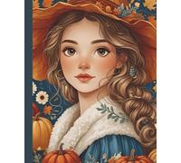 Cozy Academia Notebook | Autumn Writer Journal | Teens Girls Women: 120 Lined Wide Rule Pages, 7.5 x 9.25, Everyday use, office supply, self care, diary, gift