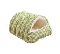 ＡＷＨＡＯ Cozy And Comfortable Cat Bed, with Removable And Self-heating Cushion, Ideal for, Small Dogs And Kittens in Winter, Green, M