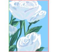 Cozy and comfortable White roses Notebook for easy and creative writing. god for calligraphy practice. For adults and teens with simple cute design ... Notebook good for school, Notes, journal, etc