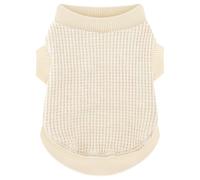 Cozy and Functional Dog Shirts for Small Puppies: Stretchable Beige Attire with Easy-On Design, Ideal for Chihuahuas and Yorkies - Enhance Comfort and Playfulness on Chill Days XX-Small