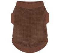 Cozy and Functional Dog Shirts for Small Puppies: Stretchable Brown Attire with Easy-On Design, Ideal for Chihuahuas and Yorkies - Enhance Comfort and Playfulness on Chill Days X-Large