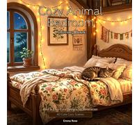 Cozy Animal Bedroom Coloring Book: Bold & Easy Cute Designs for Relaxation