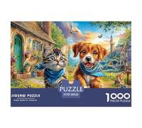 Cozy Animal Scene Jigsaws 1000 Piece Puzzle Impossible Suitable for Decompression And Wall Decor for Adults And Kids 38x26cm/1000pcs