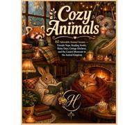 Cozy Animals: 60 Adorable Animal Scenes - Fireside Naps, Reading Nooks, Rainy Days, Cottage Kitchens, and the Coziest Moments in the Animal Kingdom (The Cozy Animal Kingdom Coloring Collection)