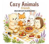Cozy Animals Friends 3: BOLD AND EASY COLORINIG BOOK