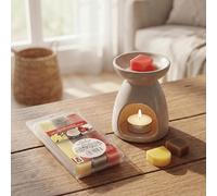 Cozy Aura Set Coffee & Latte & Apple Candle | Mallina Aroma Wax Melts for Warmers | Scented Wax Cubes 3 Pack | Candles Gifts for Women | Home Fragrance Aromatherapy