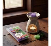 Cozy Aura Set Lavender Pine Eucalyptus | Mallina Aroma Wax Melts for Warmers | Scented Wax Cubes 3 Pack | Candles Gifts for Women | Home Fragrance Aromatherapy