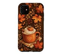 Cozy Autum Coffee Pumpkins Spice Maple Leaves Fall Lover Case for iPhone 11