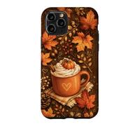 Cozy Autum Coffee Pumpkins Spice Maple Leaves Fall Lover Case for iPhone 11 Pro